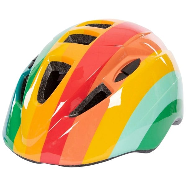 Trespass Childrens/Kids Dunt Rainbow Striped Mountain Biking Helmet - Multicoloured