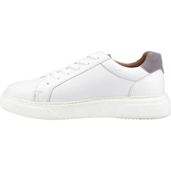 Hush Puppies Whelan Leather Men's White Trainers
