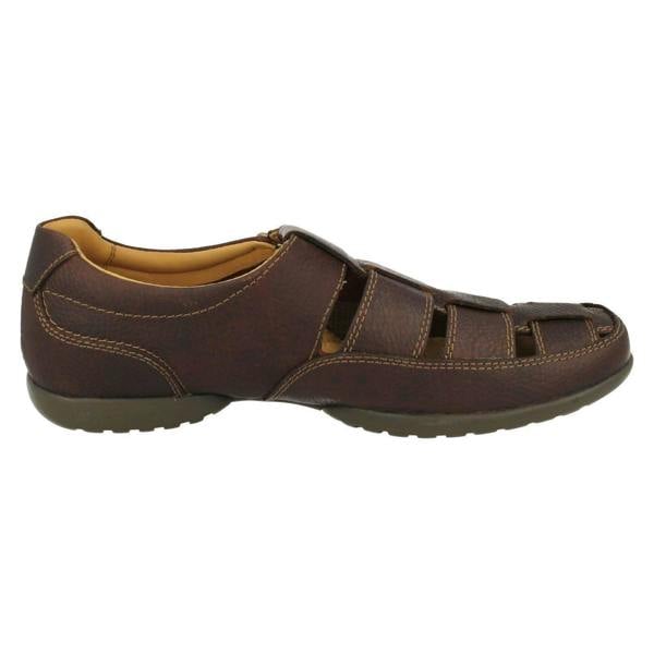 Clarks Mens Clarks Hook & Loop Sandals Recline Open