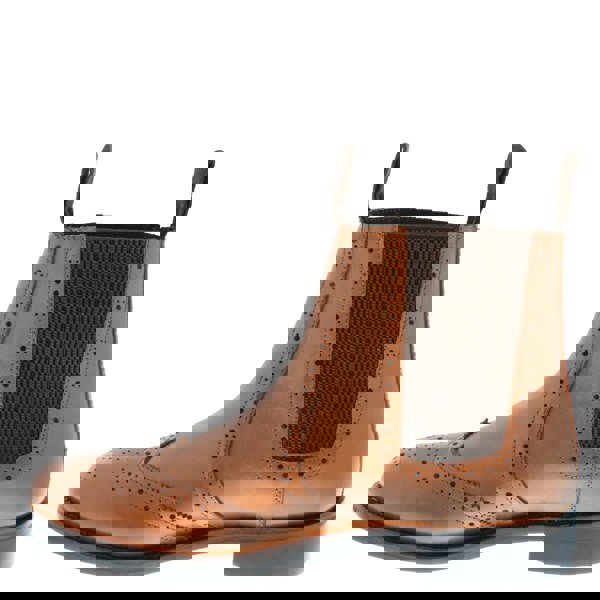 Frank James Benchgrade Ludlow Leather Sole Welted Chelsea Brogue Dealer Boots