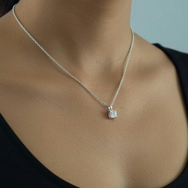 Uchi & Soto Shikaku Silver Stone Pendant Necklace