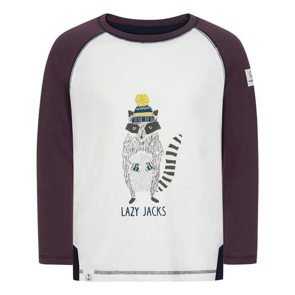 Lazy Jacks Childrens/Kids Racoon T-Shirt - Grape