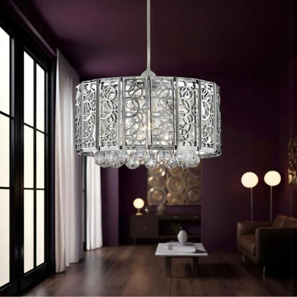 Pagazzi Lighting Suki Pendant Light Shade Chrome