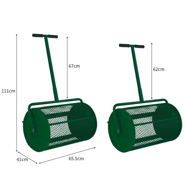 T-Mech Compost & Peat Moss Spreader - Green