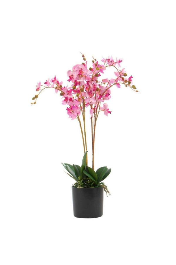 Dyzi Artificial Orchid Plant Potted Indoor Floral Décor Pink