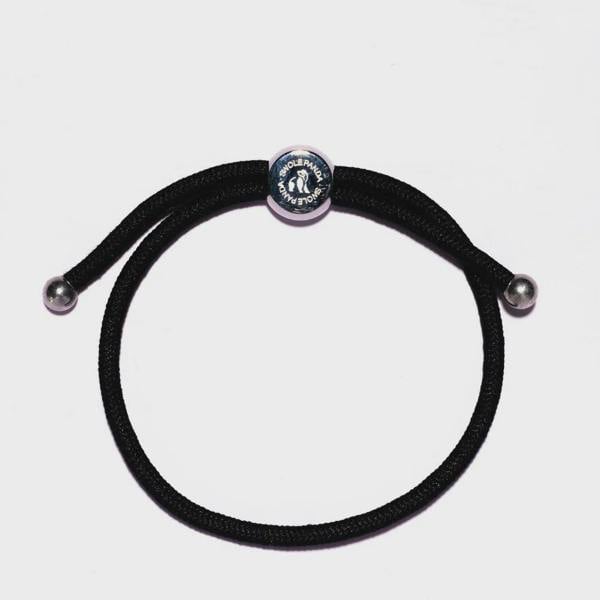 Swole Panda Woven Bracelet - Black