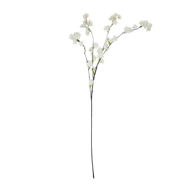 Wyld Haus Set of 3 Artificial Flowers Large White Cherry Blossom Stems