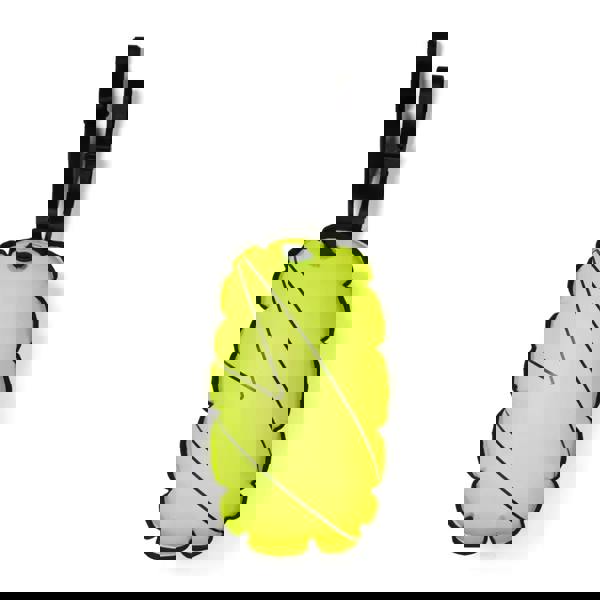 Lime green Speedo open water tow float with leaf luggage tag