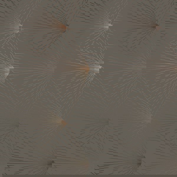 Fan bronze / cocoa brown wallpaper by Erica Wakerly