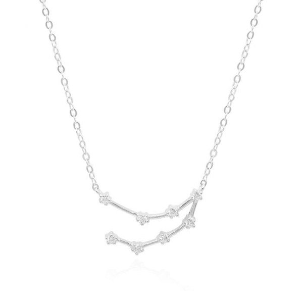 Gold Trip Capricorn Zodiac Constellation Necklace