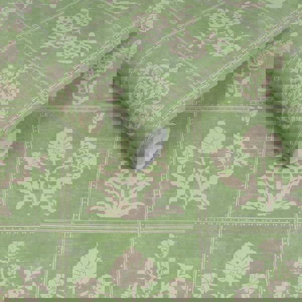 Joules Garden Floral Grid Wallpaper | Pistachio Green