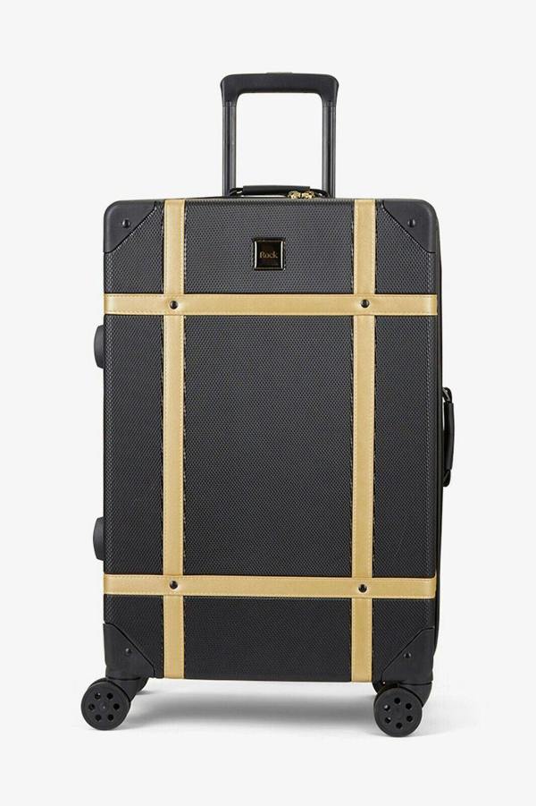 Rock Luggage Vintage Hard Shell Luggage Trunk Suitcase Set