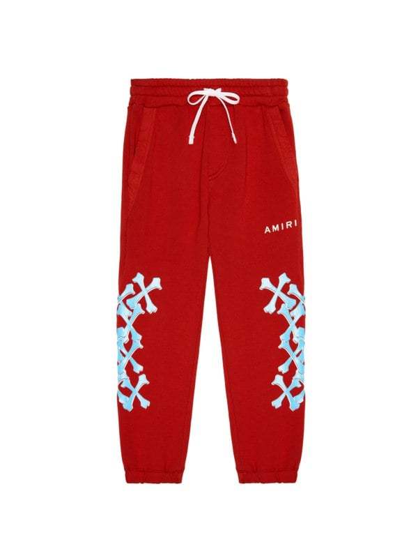 Amiri Kids Bones Graphic Sweatpants – Red / Blue
