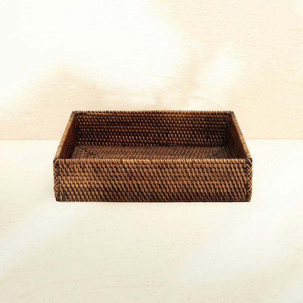 Rattan A4 Paper Tray - Coastal Villa Homeware