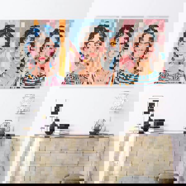 Boho Wall Art | Set of 3 Boho Women Wall art Prints