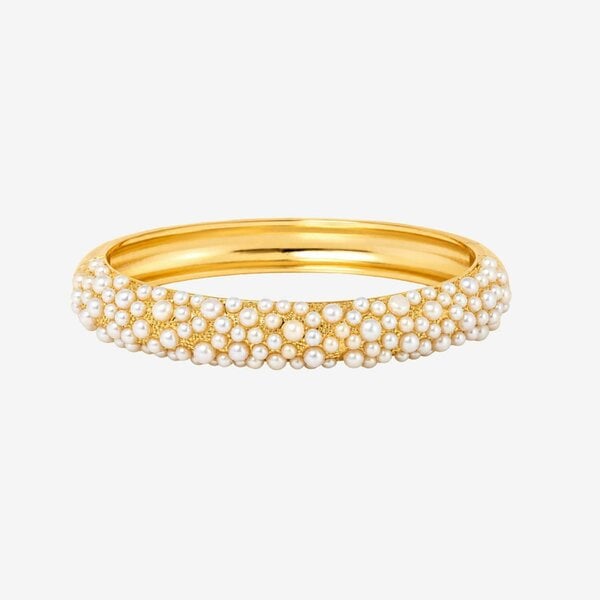 Uchi & Soto Shinju Gold Chunky Pearl Bangle