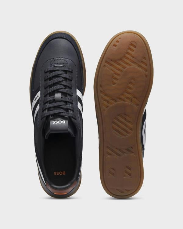 BOSS Orange Brandon_Tenn_mipu Mens Trainers - Dark Blue 402, upper and sole