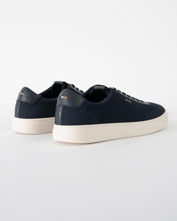 back of BOSS Orange Kieran_Tenn_knal Mens Trainers in Dark Blue