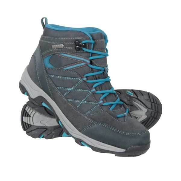 Mountain Warehouse Womens Rapid Suede Waterproof Hiking Boots - Grey