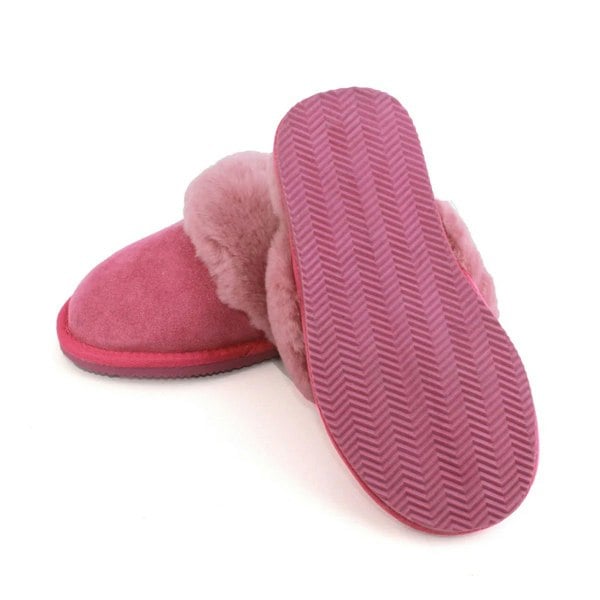 Eastern Counties Leather Womens/Ladies Grace Sheepskin Slippers - Pink