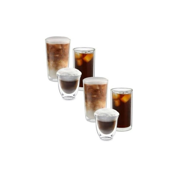 De’Longhi De'Longhi DLSC326 Double Wall Hot & Cold Collection Glasses Pack of 6