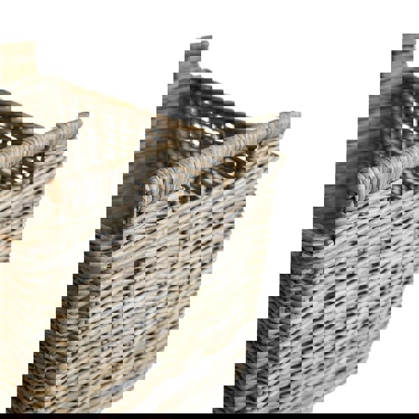 Ivyline Natural Rattan Log Cart