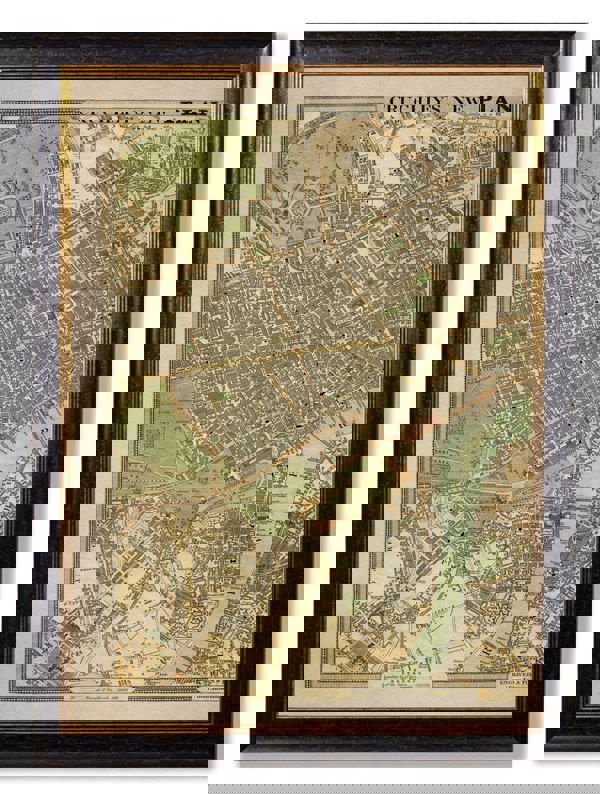 Exceptional Art c.1827 London Triptych Map