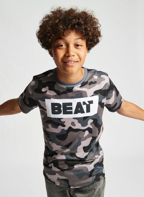Beat Boyz Club Freestyle T-Shirt - Grey Camo