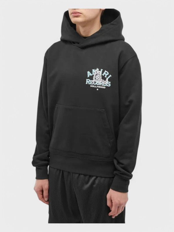 Amiri Records Wolf Hoodie Black - Supplied FashionAmiri