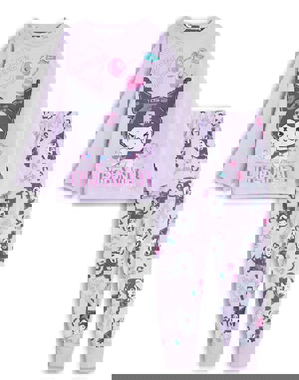 Hello Kitty Girls Multicoloured Kuromi Long Sleeve Long Leg Pyjama Set