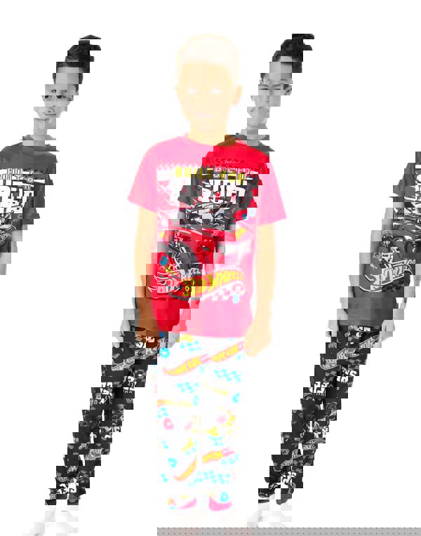 Hot Wheels Boys Multicoloured Built For Speed Multi-Pack of 2 Long Leg Pyjama Set