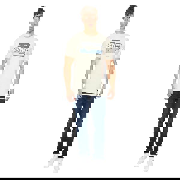 Crosshatch Mens Chevin T-Shirt - Off White - 