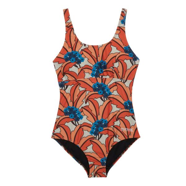 Regatta Womens/Ladies Orla Kiely Tropical One Piece Swimsuit - Orange - 