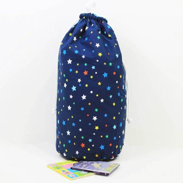 Multi Stars Toy Storage Bag - Happy Linen Company