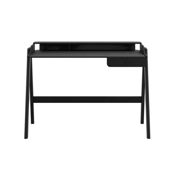 Wyld Haus Heppt Black Wood Veneer Desk 1 Drawer