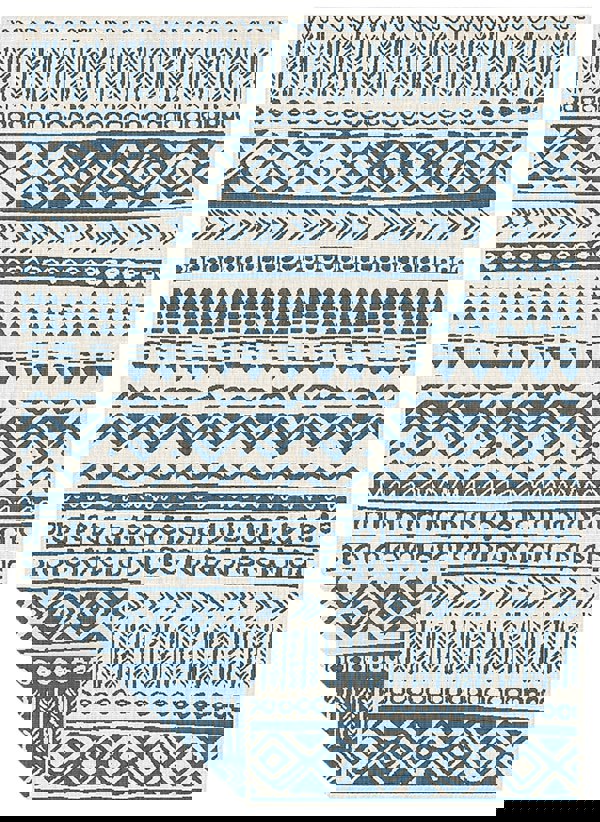 Aztec Design Tribal Outdoor Rug |Weather-Proof & UV Protect