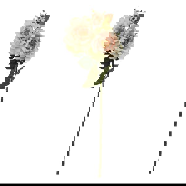 Hill Interiors The Natural Garden Collection Tea Rose Artificial Flower - Pale Pink - 