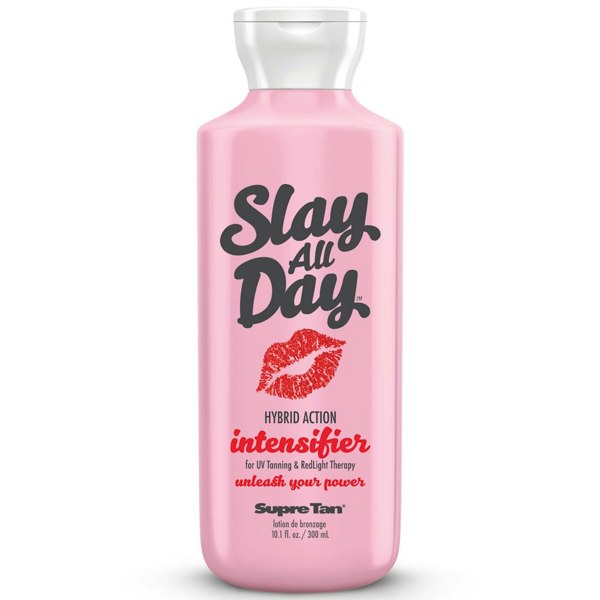 Supre Tan Slay All Day Hybrid Action Intensifier for UV Tanning and Red Light Therapy - Bottle