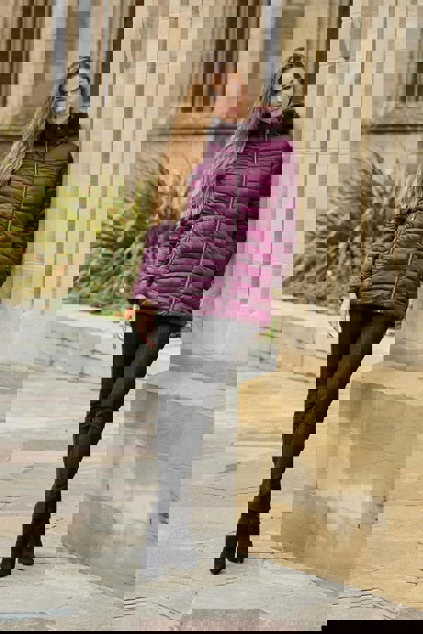 Mudflower Quilted Jacket With Detachable Fur Hood