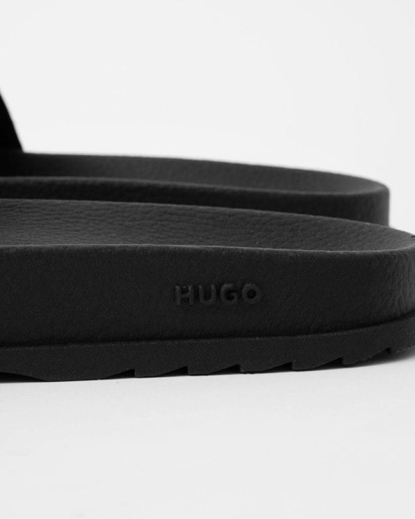 HUGO Match Mens Slides With Logo Strap NOS - Black 001
