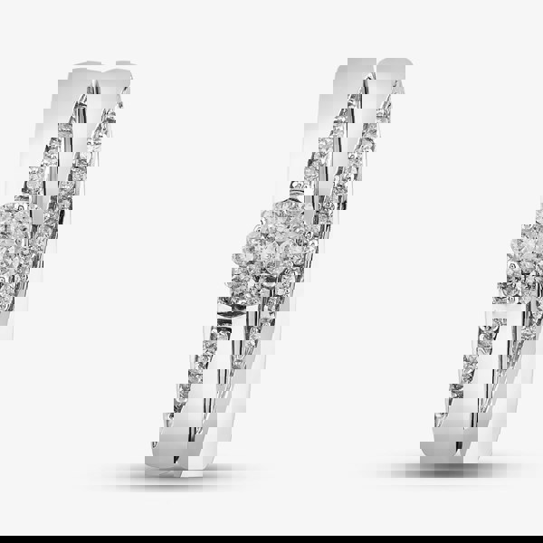 T. H. Baker 9ct White Gold 0.25ct Diamond Cluster Bridal Set TH012595R