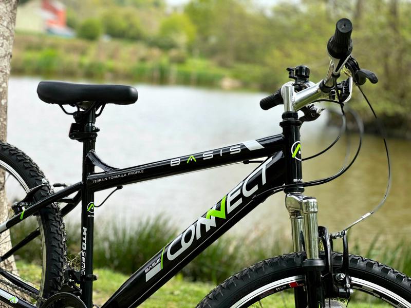 Basis Bikes Basis Connect Hardtail Mountain Bike, 26" Wheel - Black/Green