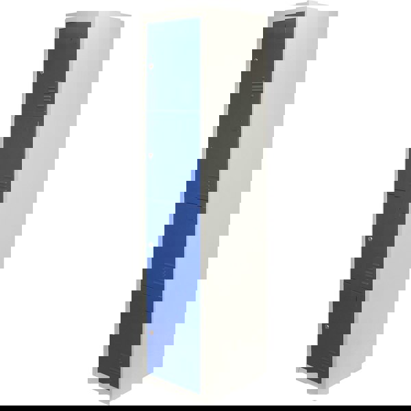 Monstershop Metal Storage Lockers - Four Doors, Flatpacked, Blue