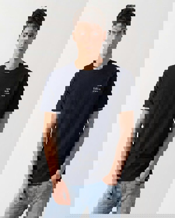 GANT Mens Small Graphic Short Sleeve T-Shirt - 433 Evening Blue