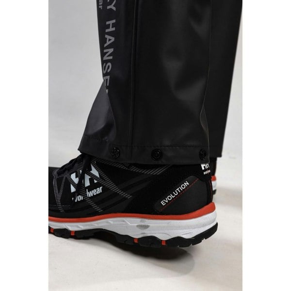 Helly Hansen Workwear Voss Polyester Unisex Adults Black Rain Trousers