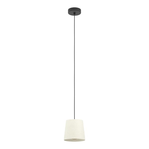 EGLO Febres White Fabric And Steel Shade Traditional Pendant