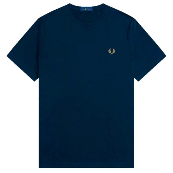 FRED PERRY M5631 963 963 MIDNIGHT BLUE BACK GRAPHIC T-SHIRT MEN XXL