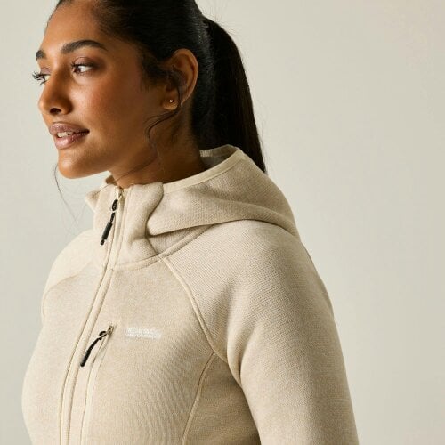 Regatta Womens Newhill Hooded Fleece Jacket - Light Vanilla