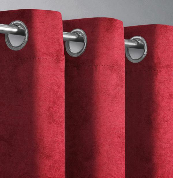 Velosso Elegant Ring Top Design Cotton Curtains - Breathable Window Curtains - Machine Cold Wash - 117cm x 183cm