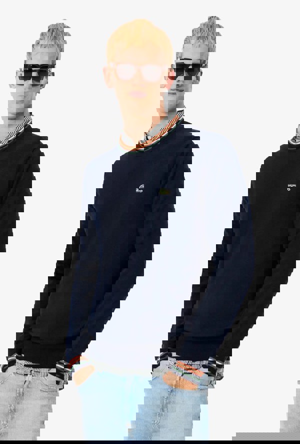 Lacoste Striped Cotton Jersey Sweater